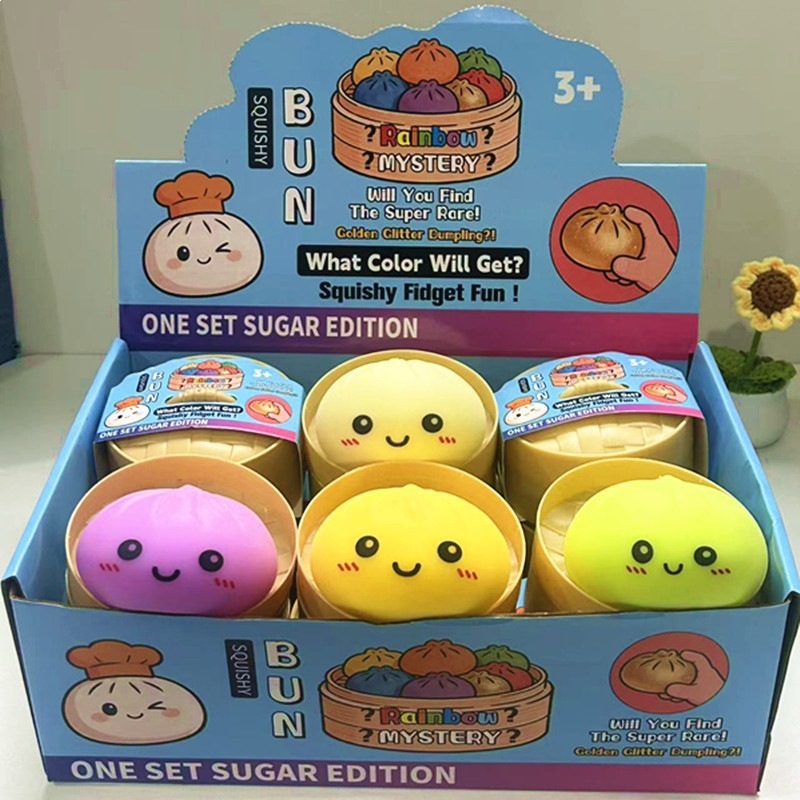 Dumpling squishy with expressions — seller's listing photo
