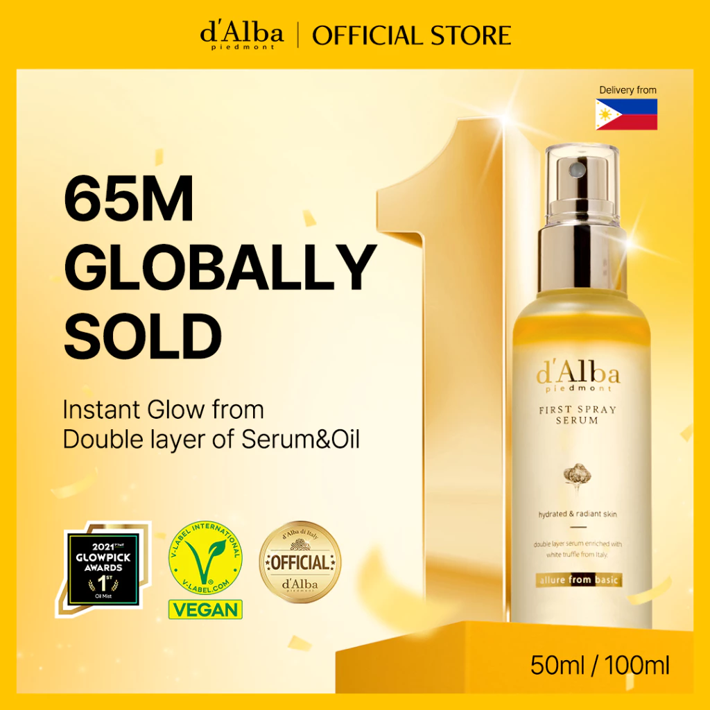 d'Alba — White Truffle First Spray Serum, 100 ml — seller's listing photo